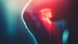 © Thamonchanok - A close-up of a knee with a vibrant light effect, highlighting the joint's structure and showcasing its anatomical beauty.