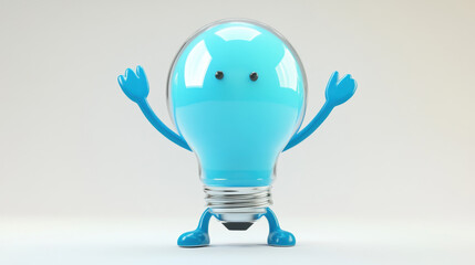 Poster - Lightbulb Character.