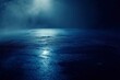 © MUdaylah - Dark street, wet asphalt, reflections of rays. Abstract dark blue background, smoke, smog. Empty dark scene, neon light, spotlights. Concrete floor with generative ai