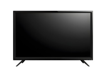 Modern TV set isolated on transparent or white background, png