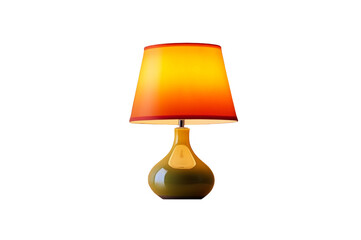 Table lamp isolated on transparent background