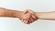 © JP STUDIO LAB - Two hands gripping each other tightly in a handshake, symbolizing tough negotiation, hard-fought agreement, tense negotiation