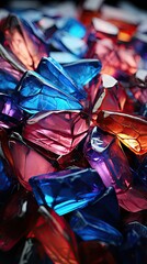 Poster - Close-up of vibrant glass shards