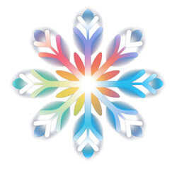 Sticker - PNG Snowflake art black background creativity.