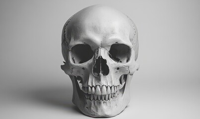 skull on white background