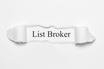 Wall Mural - List Broker	