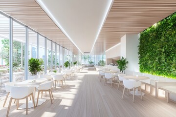 Moving roof interior of a beautiful restaurant summer terrace