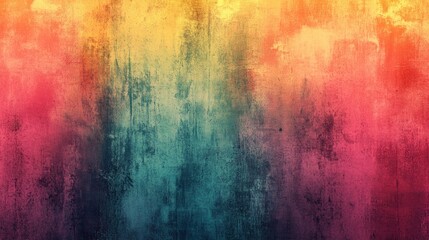 abstract vintage background with multicolored gradient and texture