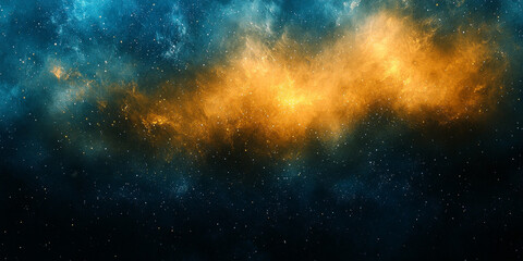 Canvas Print - A mesmerizing nebula with swirling colors and scattered stars.