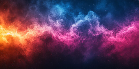 Abstract cosmic background with vibrant colors.