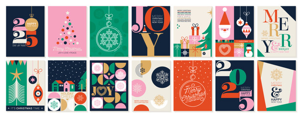 Wall Mural - 2354_happy_christmas_template_2025_adobe