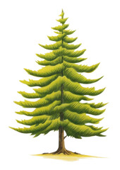 Poster - PNG Pine tree plant leaf fir.