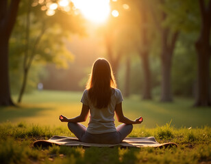 yoga in the park