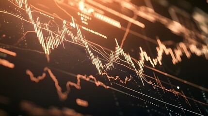 Poster - Financial Data on Screen