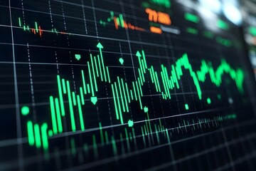 Poster - Financial Chart, Stock Market Data Display