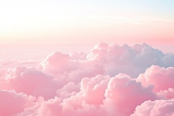 Wall Mural - a pink sky filled with lots of clouds