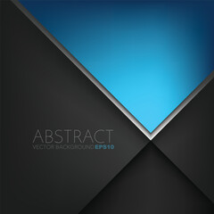 Poster - graphic geometric triangle overlap vector layer background for text and message design
