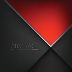 Poster - graphic geometric triangle overlap vector layer background for text and message design
