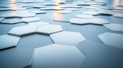 Poster - Abstract Hexagon Pattern.