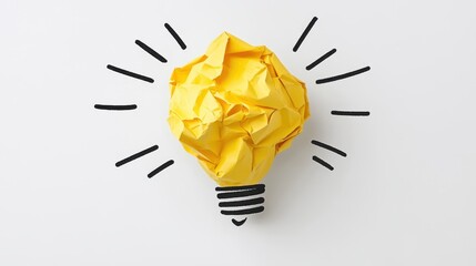 The Yellow Crumpled Light Bulb