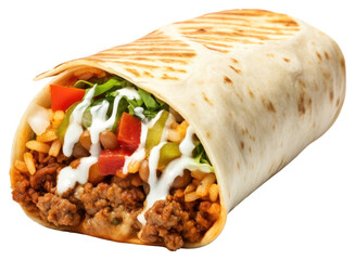 Poster - PNG Burrito food white background mexican food.