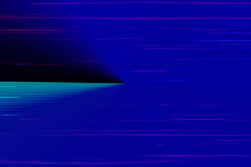 Poster - Screen display horizontal scan lines with glitch distortion