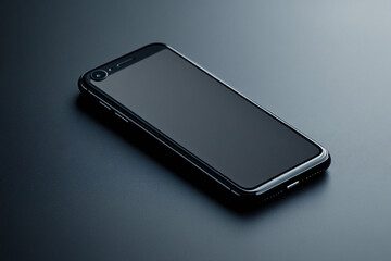 person holding smartphone with blank screen on background, closeup. Mockup for design