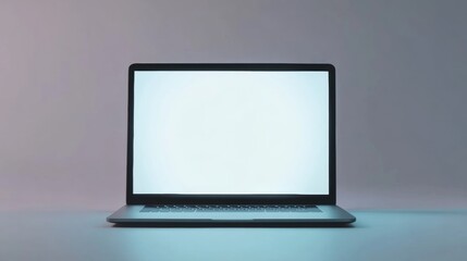 Aufkleber - Laptop Mockup. Blank White Screen Display