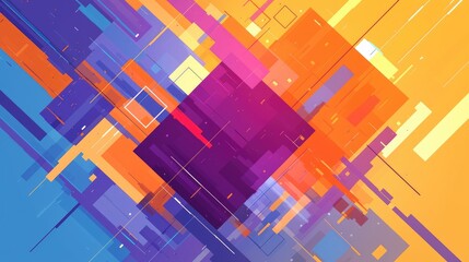 Poster - Abstract vector background design suitable for text and messaging featuring a blend of colors and shapes