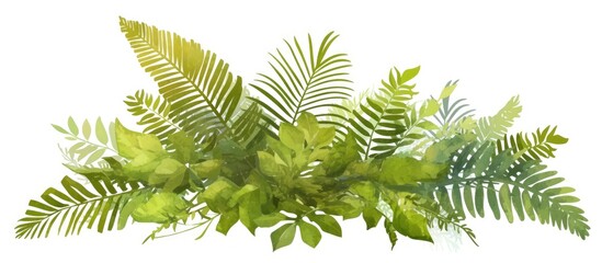 Illustration of a fern in artistic style