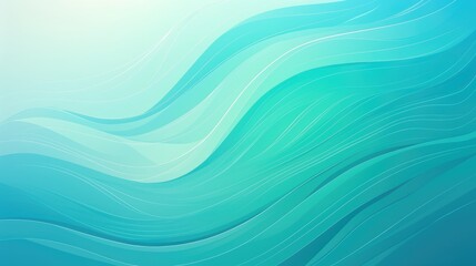 Poster - Abstract wavy striped background in various shades of green Ideal template for blog designs posters social media and other creative projects Vector illustration