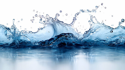 A close-up of splashing water, showcasing fluid movement and clarity.