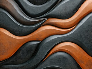 Wall Mural - Black and orange wall texture