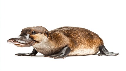 Wall Mural - Platypus Portrait: A Close-Up Look at this Unique Australian Mammal