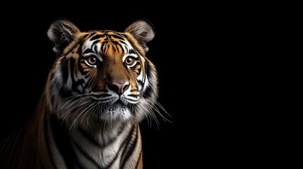 Sticker - Portrait of a Majestic Tiger