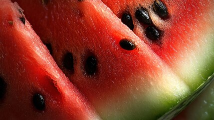 Canvas Print - Closeup of Sliced Watermelon