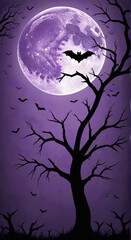 Poster - halloween night background