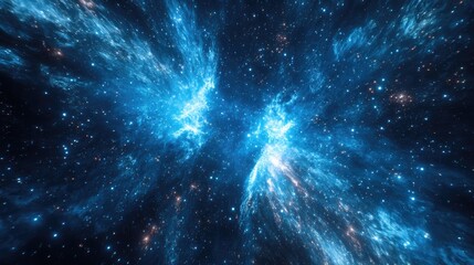 Wall Mural - Blue Star Filled Sky