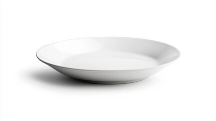 White Ceramic Bowl on White Background, Ceramic, Bowl, White