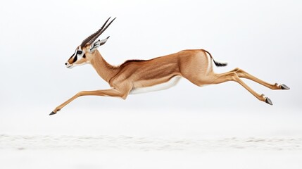 Poster - A Thomson's Gazelle Leaping in Mid-Air