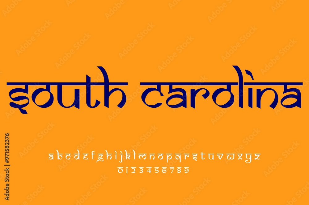 Sc Text Design USA state South Carolina text design. Indian style Latin font design ...