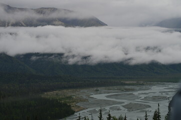 landscape with fog