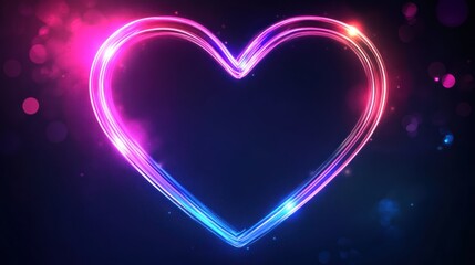 Sticker - Neon Heart Glow