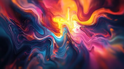 Canvas Print - Abstract Swirling Colors