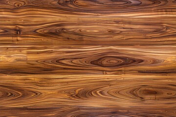 Wall Mural - Beautifully grained teak wooden surface showcasing rich brown tones and intricate patterns.