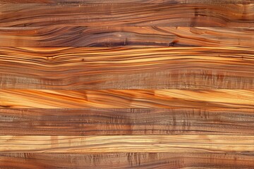 Wall Mural - Wooden teak surface featuring various shades of brown, orange, and cream. The wood grain is prominent, showcasing natural patterns and textures.