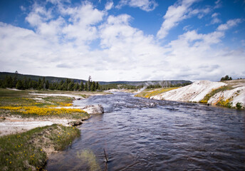 river in the mountains