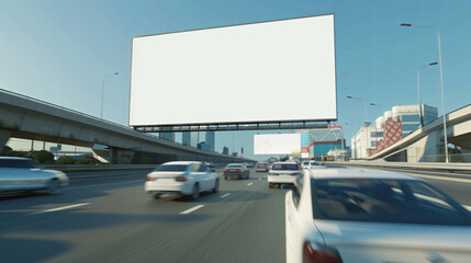 Wall Mural - Urban Billboard: A Blank Canvas for Your Message