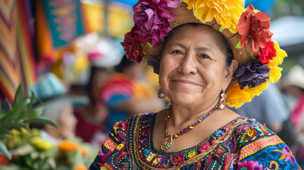 Canvas Print - Woman Cultural Festival