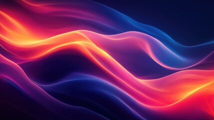 Poster - A vibrant background with abstract shapes and dynamic colors, perfect for digital content